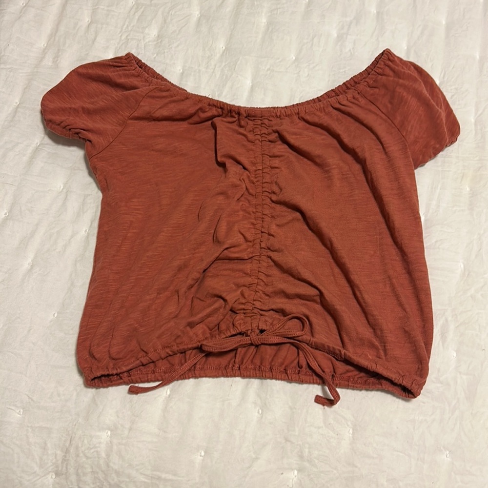 Rust cropped top